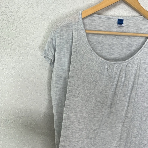 Old Navy Maternity Nursing Shirt Top short Sleeve Gray size Small - Picture 5 of 11